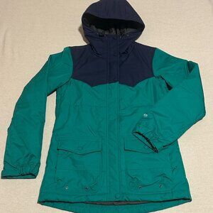 HOLDEN Women's LOUISA Winter Snow Jacket Ultramarine Green Peacoat Small S